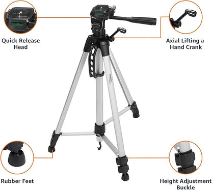 Amazon Basics 60-inch Lightweight DSLR Tripod with Bag, Black