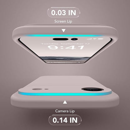 Magnetic for iPhone Air Case, Compatible with MagSafe, [Full Camera Protection][Screen Protector] Silicone Shockproof Protective Phone Case for iPhone 17 Air 6.5", Hazel