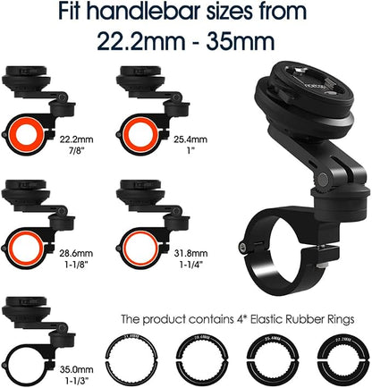 Motorcycle Phone Mount,Bike Cell Phone Holder with Vibration Dampener module,Out Front Bicycle Handlebar Mount for Mountain Road EBike,Scooter,Moto,MTB【Series C - 2nd Gen】Angle Adjustment Edition