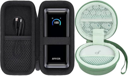 khanka for Anker Prime 26K, 300W Power Bank + Anker Soundcore Sleep A30 A20 Earbuds Protective Case, Case Only