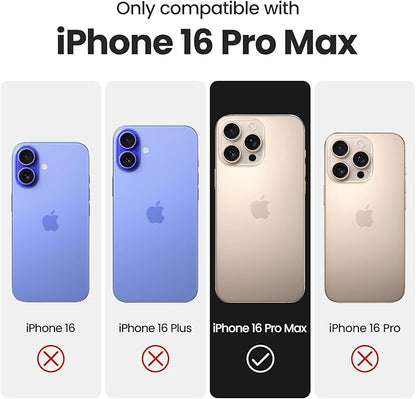FireNova Designed for iPhone 16 Pro Max Case, Silicone Upgraded [Camera Protection] Phone Case, Soft Anti-Scratch Microfiber Lining Inside, 2024, Space Gray