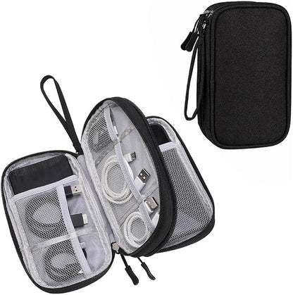 Omnpak Electronics Organizer Travel Case, Tech Accessories Storage Case Portable Carrying Organizer Pouch Bag for Cable, Charger,Power Bank
