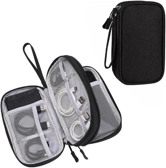Omnpak Electronics Organizer Travel Case, Tech Accessories Storage Case Portable Carrying Organizer Pouch Bag for Cable, Charger,Power Bank