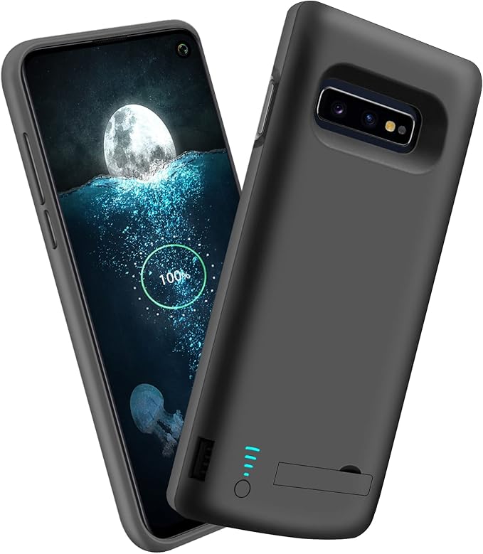 Sitong [Upgraded Battery Case for Samsung Galaxy S10e, 5000mAh Rechargeable Extended Battery Charging Charger Case, Add 1.2X Extra Juice (5.8 inch for Galaxy S10e) Black