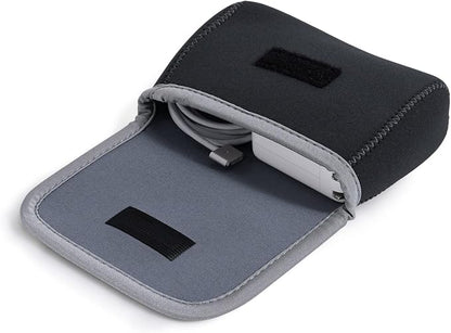 LENTION Medium Gray Travel Electronic Organizer Pouch with Hook-and-Loop | Compact Tech Storage Fits Adapter, Mice, Charger, Power Bank & Cable to Keep Daily Travel Accessories Neatly Sorted