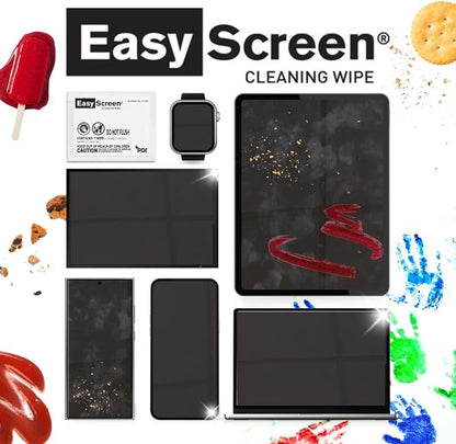Easy Screen Cleaning Wipes, Electronic Screen Cleaning, Laptops, Monitors, Phone, Tablet, TV Screen Cleaning Wipe, 70 Wipes per Canister, Large 9"x 6" Durable Wipe