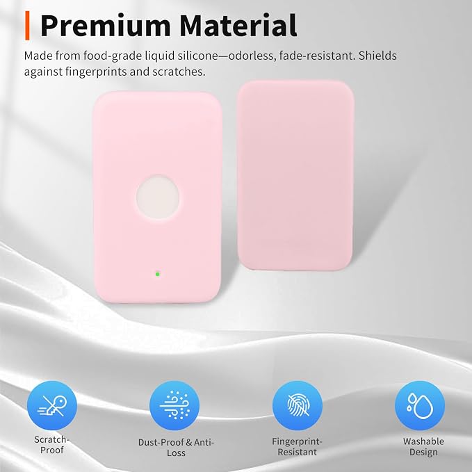 Case for Apple MagSafe Magnetic Power Bank– Soft Silicone Protective Cover Compatible with MagSafe Magnetic Power Bank,Shockproof Anti-Scratch Slim Fit Case,Pink