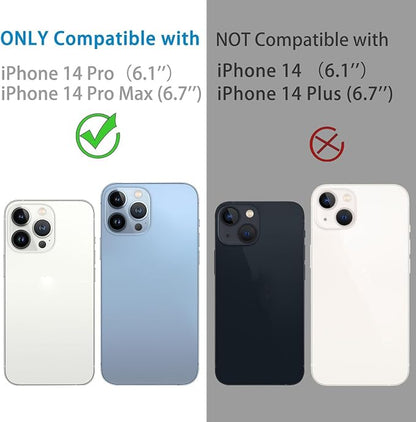 for iPhone 14 Pro and iPhone 14 Pro Max Camera Lens Protector, Anti-Scratch Tempered Glass Camera Screen Protector Shockproof Full Protective Camera Cover Case Friendly Lens Cover-Gold