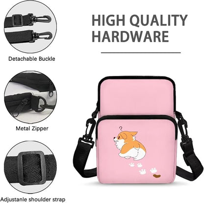 Men's Crossbody Bag, Small Cell Phone Wallet, Women's Shoulder Handbag, Travel Gym Bag