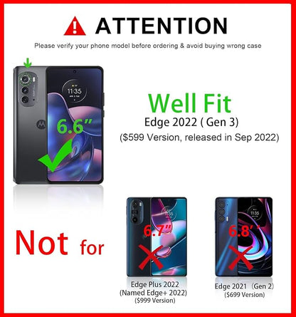 oakxco for Motorola Edge 2022 Phone Case Liquid Silicone Grip Bumper, Cute Thin Slim Soft Rubber TPU Plain Smooth Gel Cover for Women Girl Aesthetic Design, Matte Solid Protective & Shockproof, Black