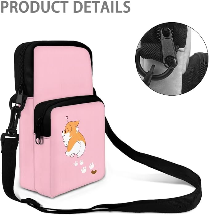 Men's Crossbody Bag, Small Cell Phone Wallet, Women's Shoulder Handbag, Travel Gym Bag