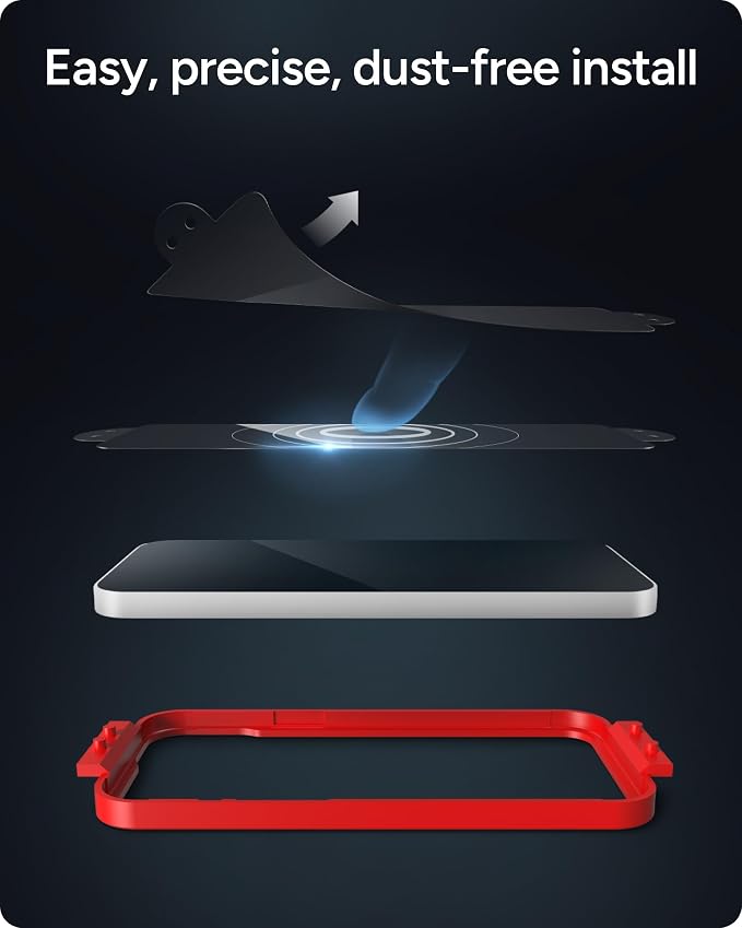 ZAGG Glass Elite Samsung Galaxy Galaxy Z Flip8 Screen Protector | Front Screen, 5x Stronger Tempered Glass, Fingerprint Scanner Compatible, 30% Recycled Glass, InvisibleShield, Easy Install