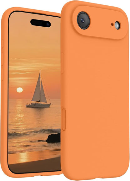 FireNova Magnetic for iPhone Air Case, Compatible with MagSafe, [Integrated Silicone Camera Control Button] [Camera Protection] Microfiber Lining Phone Case for iPhone 17 Air, 6.5", Orange