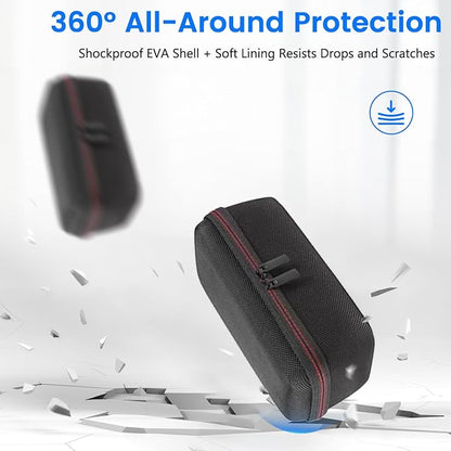 For Anker Prime 26,250mAh Power Bank Case – Waterproof Shockproof Hard Travel Carrying Case with Soft Velvet Lining,Scratch-Resistant & Dirt-Proof Protective Storage for Anker Prime Portable Charger