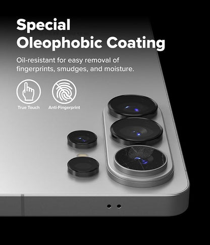 Ringke Camera Lens Frame Glass for Samsung Galaxy S26 Ultra Camera Lens Protector [Individual Lens Covers] Tempered Glass Covers and Aluminum Alloy Frames - 2 Pack