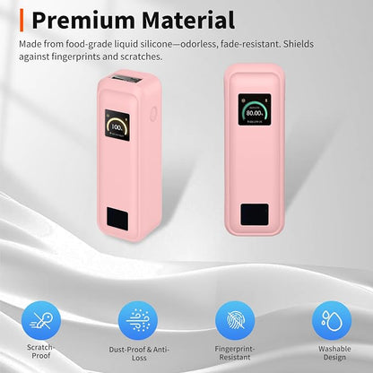Case for Anker Prime Power Bank 20,100mAh 3-Port Portable Charger – Washable Protection Sleeve, Full Access to Charging Ports, Shockproof, Drop-Resistant, with Case-Friendly Charging[Pink]