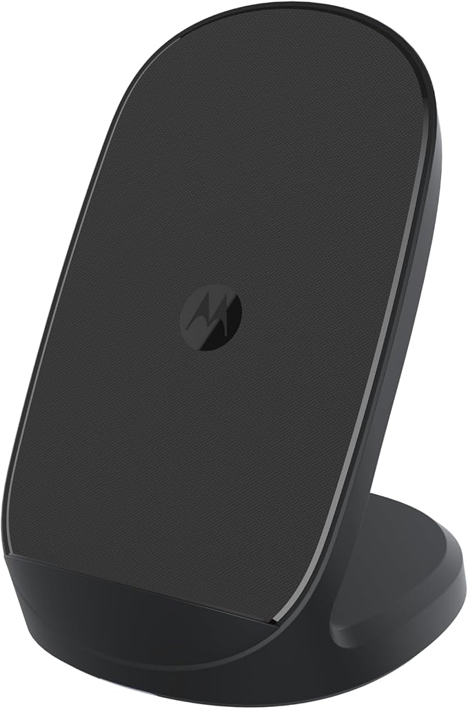Motorola TurboPower 15W Wireless Stand + 33W Charger + Cable - Charging for Moto G Power 2024/2025, G Stylus 2024/2025, Edge 2023/2024/2025, Razr/Razr Plus 2023/2024/2025, Razr Ultra