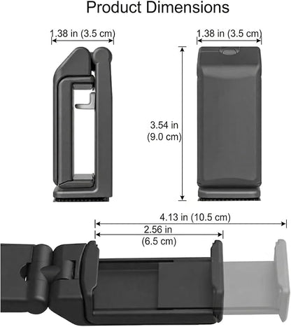 Hands-Free Airplane Phone Holder - Eye-Level Travel Mount for Flight Tray Table, Portable Clip-On Stand for Desk, Train, Luggage - Travel Essentials