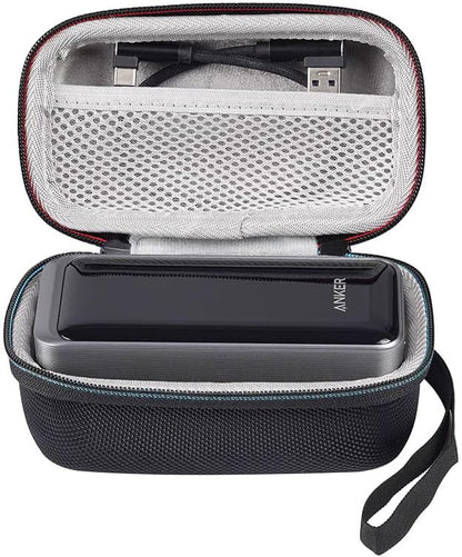 Portable Charger Carrying Case for Anker Prime 200W Portable Charger EVA Hard Travel Case for 20000 mAh Power Bank Shockproof Portble Battery Charger Storage Bag, Black, Modern