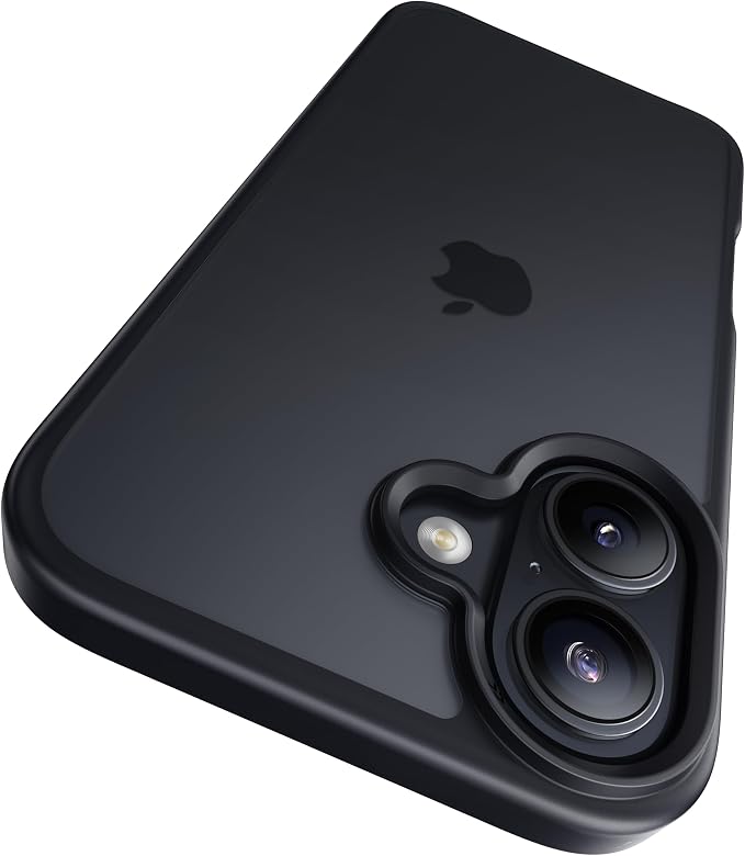 CASEKOO Armor Shockproof Designed for iPhone 17 Case [16FT Military Grade Protection] Matte Finish Protective Phone Case Anti-Fingerprint Thin Slim Hard Cover for iPhone 17 - Black