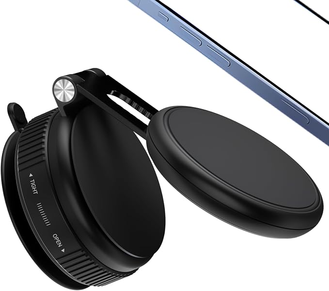 Shower Phone Holder, Reusable Vacuum Suction Cup Phone Mount for Magsafe, Magnetic Wall Mount for Shower Mirror Window Bathroom Car for Magsafe Phone Holder Compatible with iPhone 17 16 15 14 13 12