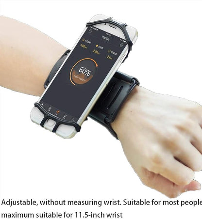 Wristband Armband Phone Holder, 360° Rotatable Sports Wristband for iPhone 11 Pro Max XR XS X 8 7 6 6s Plus, Galaxy, Google Pixel,Forearm Armband Phone Holder