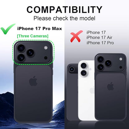 AFARER [2 Pack Lens Cover for iPhone 17Promax,[Does not Affect Night Shots] Military Grade Shatterproof,9H Metal Tempered Glass Camera Screen Protector,Strong Adsorption & Case-Friendly,Orange