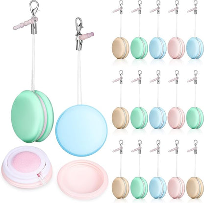 NUOBESTY 18Pcs Macaron Mobile Phone Screen Cleaning Screen Cleaner Tools Screen Wipe Pendant Screen Cleaning Ball for Phones Laptop Tablet Screens