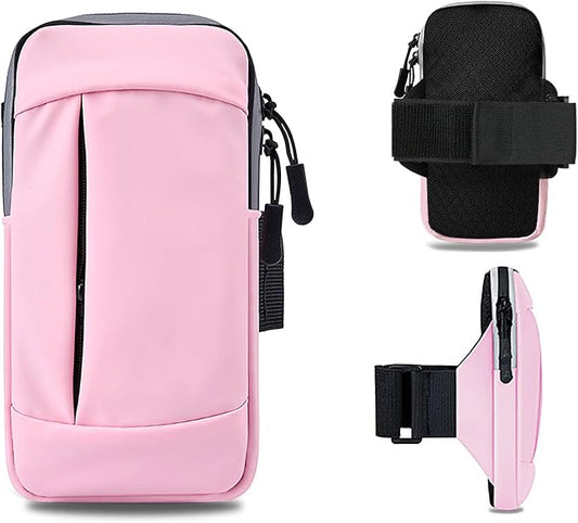 Phone Holder for Running Armband Cell Phone Holder for iPhone 15 14 13 12 11 Pro Max Xs Xr X 8 7 6 Plus SE Mini Galaxy Ultra S24 Note 20 Arm Bands Fit Exercise Workout Bag Women Kids Pouch