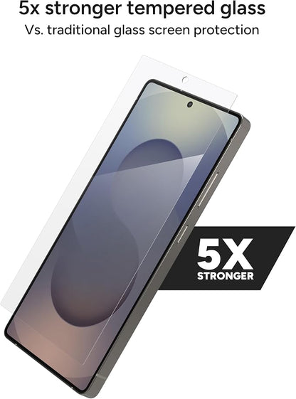 ZAGG Glass Elite Samsung Galaxy S25 Ultra Screen Protector – Ultra-Strong Tempered Glass, Scratch-Resistant, EZ Apply Installation, InvisibleShield, Made with Recycled Materials