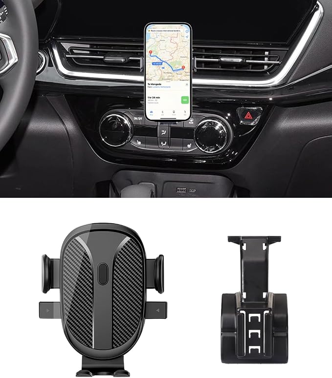 Car Phone Holder for Chevy/Chevrolet Trax 2024 2025 2026 Accessories(LS,1RS LT,2RS,ACTIV) Dash Mount Cell Phone Holder for Most Smartphones Custom Auto Interior Accessories One-Hand Operation