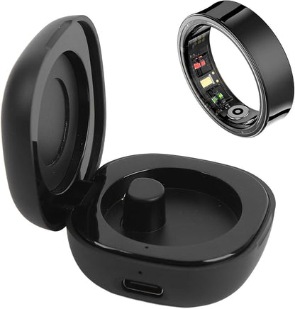 Smart Ring Charging Case with Magnetic Charging Port, 200mAh Battery, for R02 R03 R06 R11M R8 H01 SR05, Charges up to 10 Times
