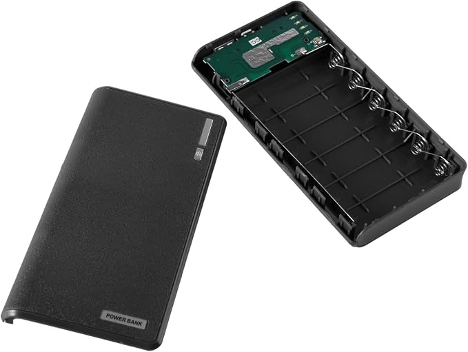 USB 6X 18650 External Backup Battery Charger Box for Case for Portable Charger Box