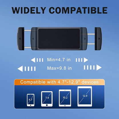 Car Phone Mount for Samsung Galaxy Z Fold 7 6 5 4 3 Accessories - Tablet Holder for Car Air Vent Handsfree, 360° Rotatable Fit for iPad Mini 6 iPad Pro iPad Air Pixel Fold and More 4-12.9" Device