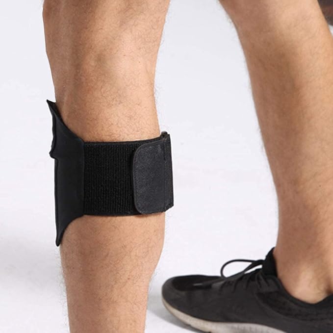 Equestrian Riders Cell Phone Holder for The Leg/Calf - Band for Jogger, Hiker, Motorcycle, All Purpose Sport Bag Exercise Arm Holder for Running, Fits Phone Size Under 6", Black, M