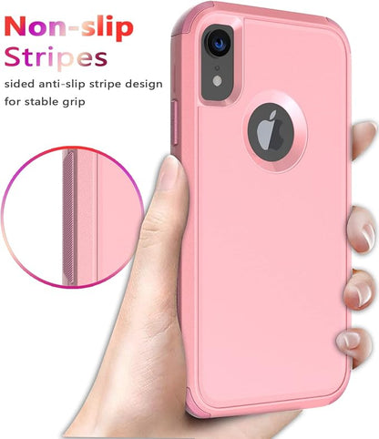 Diverbox for iPhone Xr Case [Shockproof] [Dropproof] [Dust-Proof],Heavy Duty Protection Phone Case Cover for Apple iPhone XR (Pink)