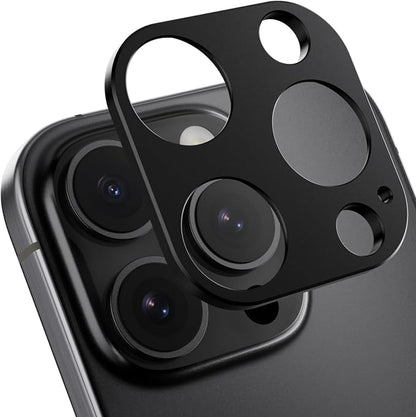 SWITCHEASY LenShield Aluminum Alloy Camera Lens Protector for 2024 iPhone 16 6.3" Pro, 16 6.9" Pro Max - Titanium Black