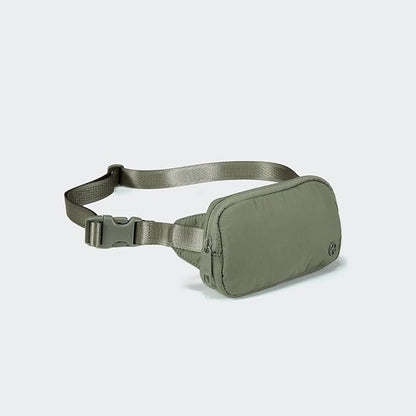 Pander Mini Belt Bag – Ultra Compact, Fits 6.7” Phone, Lipstick, Earbuds, Essentials, Small Crossbody Waist Purse, Grey Sage