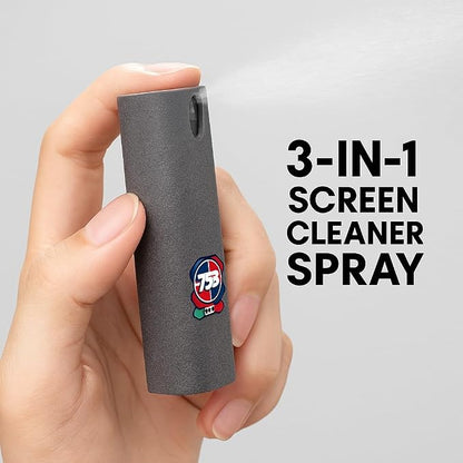 3 in 1 Portable Reusable Electronics Mobile Phone Pc Tablet Lcds Screen Cleanser Spray Microfiber Cleaning Kit