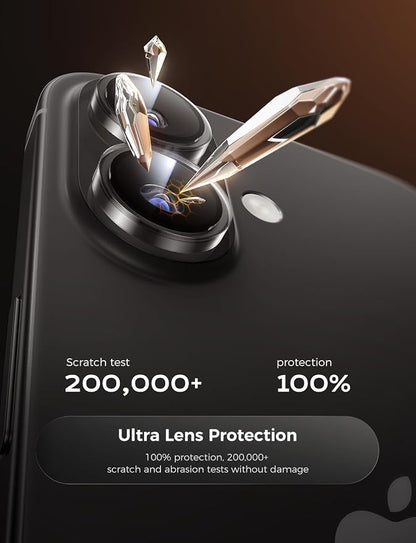 MAGIC JOHN for iPhone 17 Camera Lens Protector [Alignment Kit&1:1 Invisible Fit] 9H Aerospace Tempered Glass, Ultra HD, Metal Individual Ring，Case Friendly, Set of 2,Clear