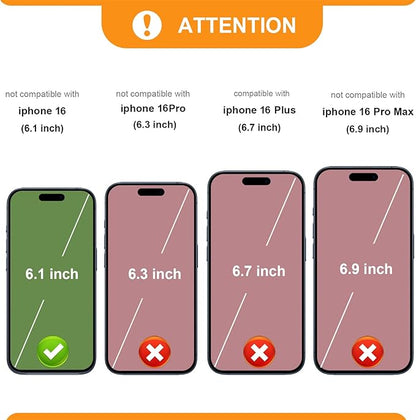 Bocasal Crossbody Wallet Case for iPhone 16, RFID Blocking PU Leather Zipper Handbag Purse Flip Cover, Kickstand Folio Case with Card Slots Holder Wrist Strap Lanyard 5G 6.1 Inch (White)