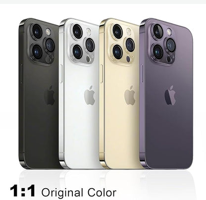 for iPhone 14/15/16 Pro & Pro Max Camera Lens Protector [2 Pack], Step Tempered Glass with Metal Alloy Frame, for iPhone 14 pro max Camera Lens Protector, Ultra Clear Photography, Purple