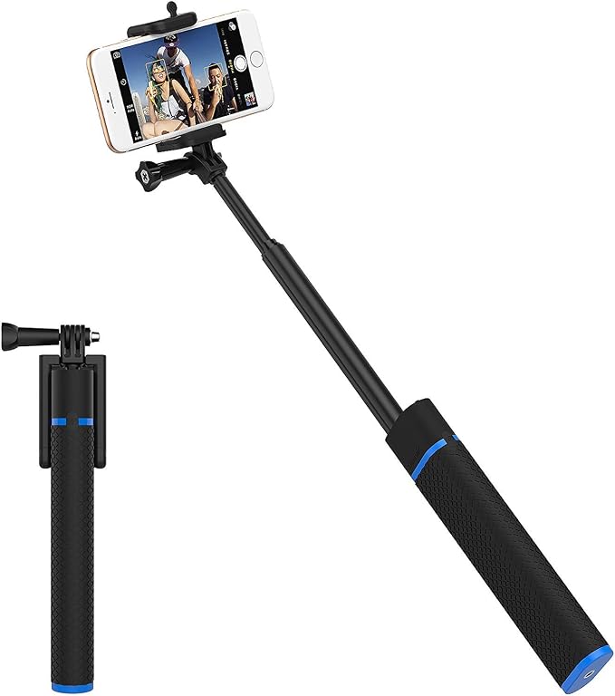 SABRENT Bluetooth Selfie Stick with Built in 5200mAh Battery Charger (GR-SSTK)