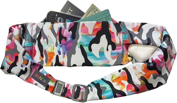 BANDI Plus Size Fanny Pack for Women – Travel-Ready Pocket Belt for Phone, Passport, Keys, Money, & Medical Devices, Adjustable Fit, Comfortable - Rio