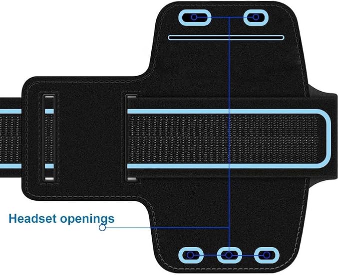 MMOBIEL Sports Armband Compatible with iPhone 17/17 Pro Max/16/16 Pro/15/15 Pro Max/14/14 Pro Max/13/13Pro/13 Pro Max/12/12Pro/12 Pro Max/11-6.8" (Black) Soft Stretch Reflective Adjustable
