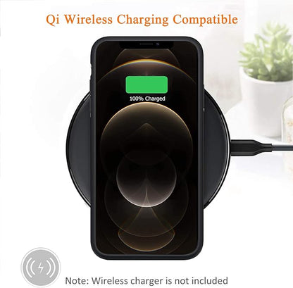 Battery Case for iPhone 12 Pro Max,12000mAh Rechargeable Portable Charging Case with Wireless Charging Compatible for iPhone 12 Pro Max (6.7 inch) with Carplay Extend Battery Charger Pack Case (Black)