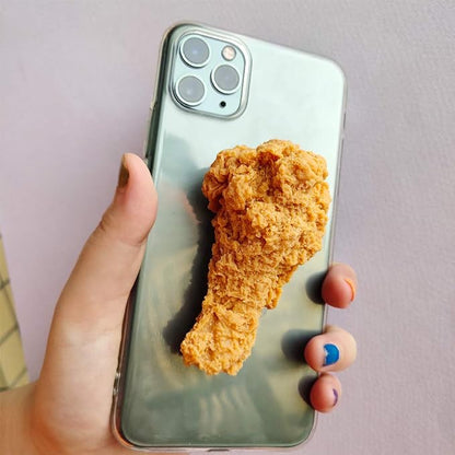 Cute Funny Phone Case Cover for iPhone 14 Series,Super Vivid 3D Fried Chicken Leg Shape Soft TPU Protective Case Cover for iPhone 14/14 Pro/14 Pro Max/14 Plus (for iPhone 14-6.1')