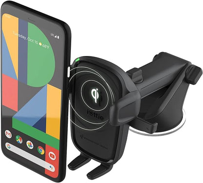 iOttie Car Charger Easy One Touch Wireless 2 Qi Charging Dashboard Phone Mount for iPhone, Samsung Galaxy, Huawei, LG, Smartphones