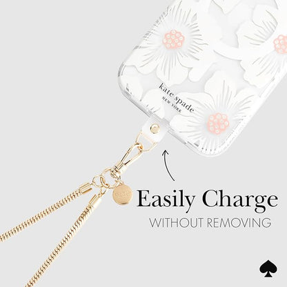 kate spade new york Crossbody Phone Chain - Neck Chain Holder - Heart of Gold