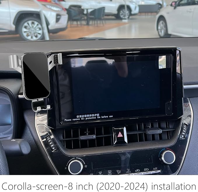 Car Phone Holder for Toyota Corolla 2020 2021 2022 2023 2024 2025 2026 and Toyota Corolla Cross 2022-2026[only fit 8-inch Touch Screen] Auto Interior Accessories Best Cell Phones Mount Cellphone Stand